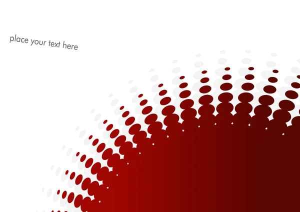 Φόντο με κόκκινους κύκλους. διανυσματική τέχνη — Διανυσματικό Αρχείο