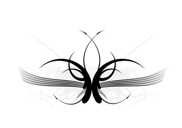 Tattoo met stijlvolle vleugels. vector — Stockvector