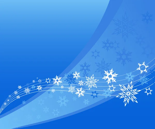 Abstracte achtergrond met sneeuwvlokken. Vector — Stockvector