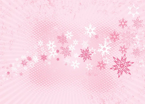 Abstract background with snowflakes. Vector — Stock Vector