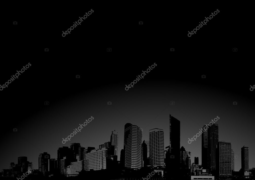 City with sunrise. Vector art. Stock Vector by ©kormi 6494399