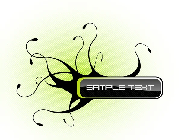Abstract illustration with tentacles and place for text. Vector — Stock Vector
