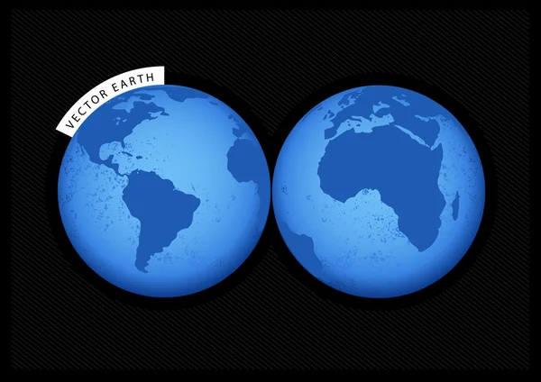 青い地球。ベクトル アート — ストックベクタ