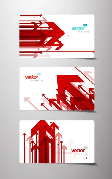 Ajándék kártyákat a nyilak. — Stock Vector