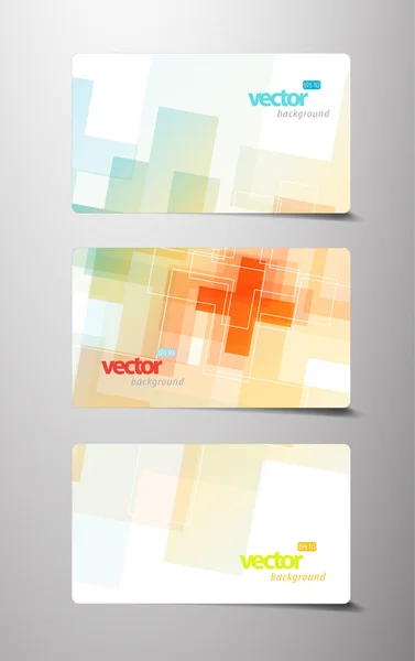 Ajándék kártyákat körök. — Stock Vector