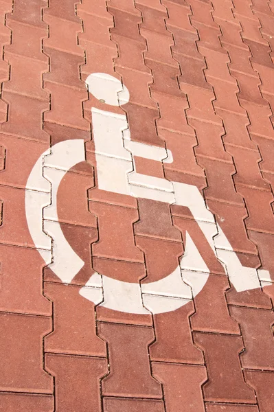 Parking place for invalid — Stock Photo, Image