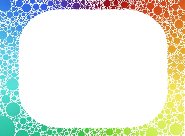Quadro de bolhas de cor abstrato — Fotografia de Stock