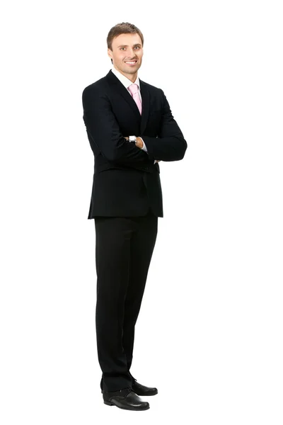 Бізнесмен, ізольований на білому — стокове фото
