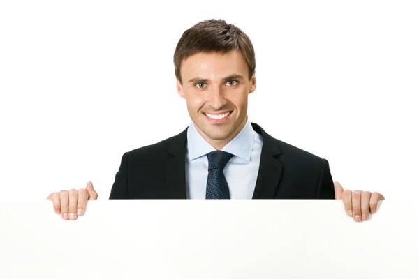 Бизнесмен, изолированный на белом — стоковое фото