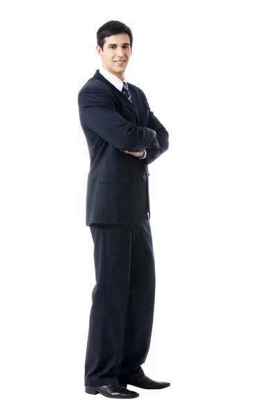 Üzletember, elszigetelt fehér — Stock Fotó
