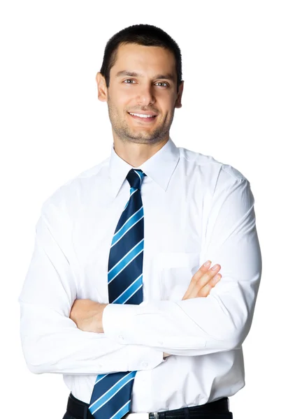 Üzletember, elszigetelt fehér background — Stock Fotó