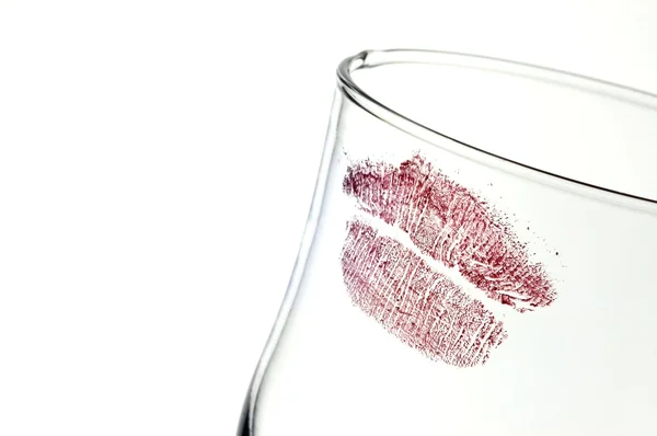 Beijo em vidro — Fotografia de Stock