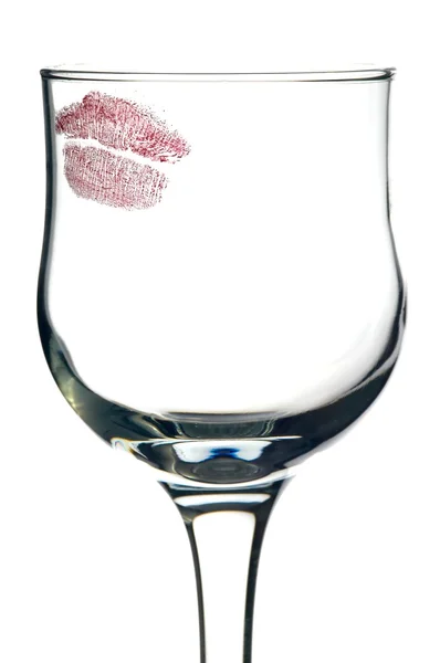 Pocałunek na szkle — Zdjęcie stockowe