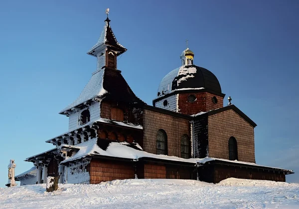 stock image Wood church