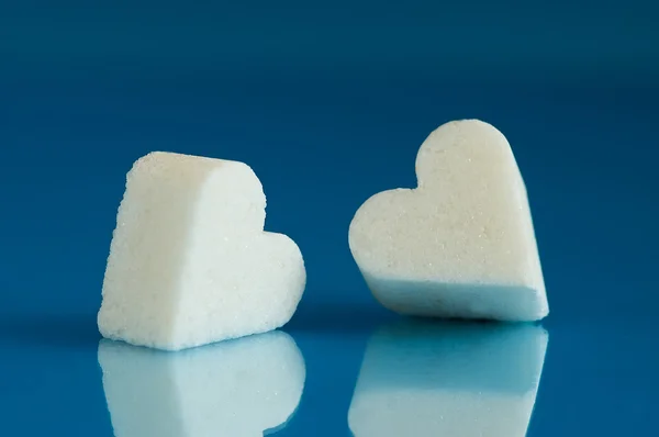 Kalp şeklinde şeker — Stok fotoğraf