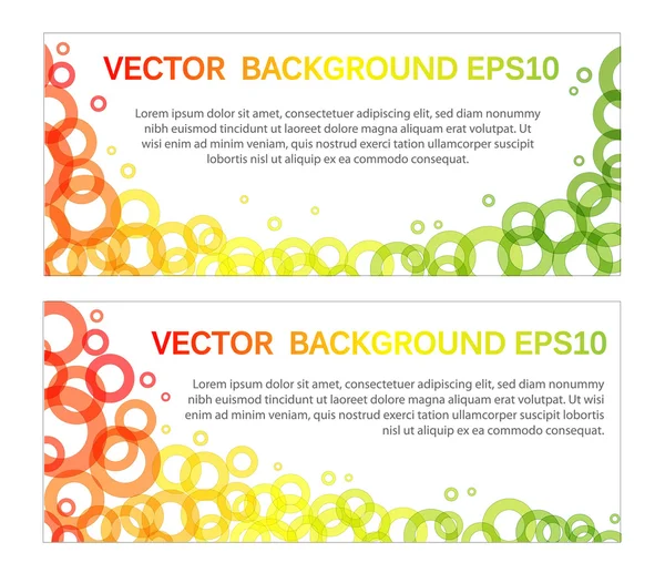Set of two banners — Stock Vector
