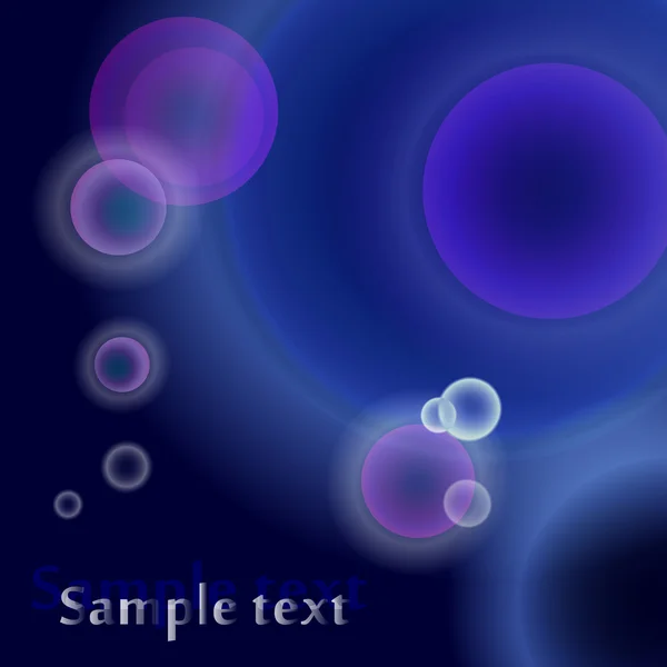 Abstrait fond bleu profond — Image vectorielle