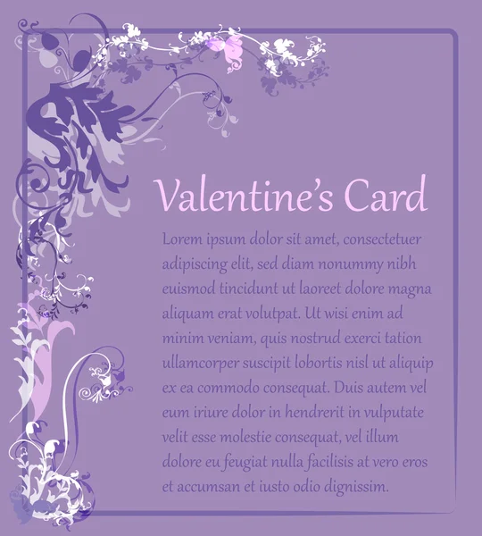 Romantik Sevgililer Günü kartı