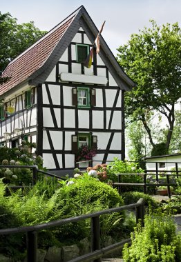 Typical half-timbered house clipart