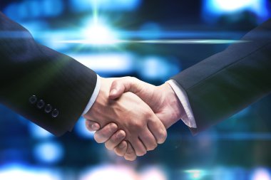 Handshake of two business