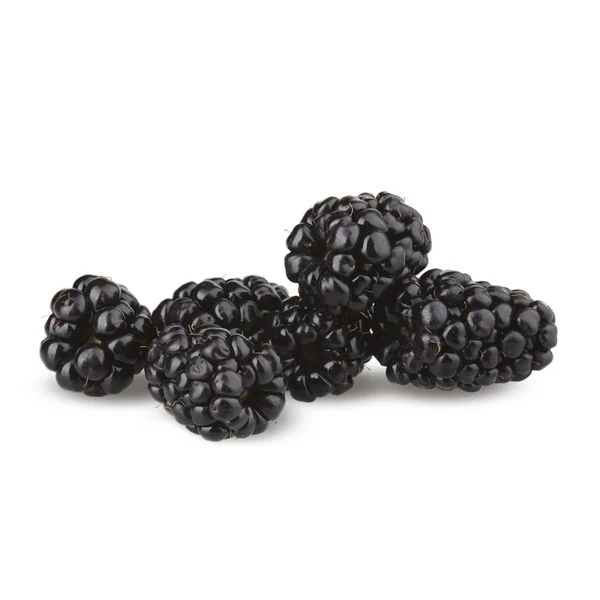 stock image Fresh blackberries isolated on white background