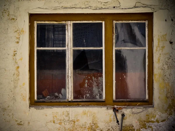 Поврежденное окно Стоковое Изображение