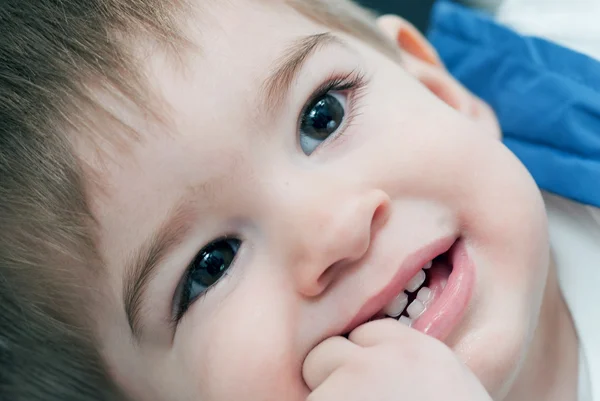 stock image Baby boy funny face