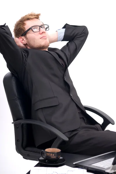 Hombre de negocios pensando en el éxito — Foto de Stock