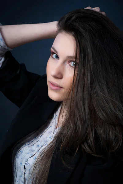 stock image Attractiv brunette woman posing