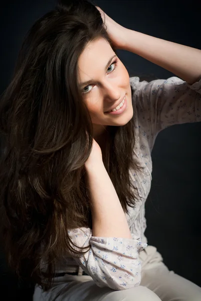 Stock image Attractive brunette woman posing