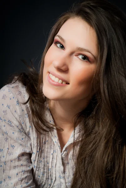 stock image Attractive brunette woman posing