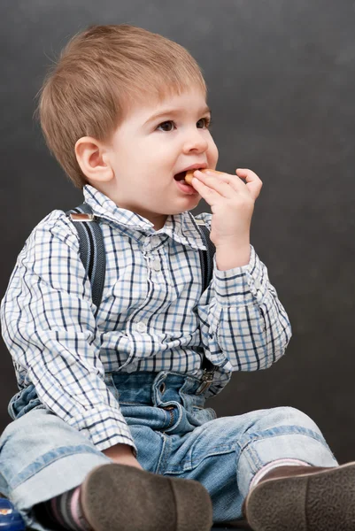 Dítě jíst Stock Snímky