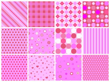 Valentine patterns clipart