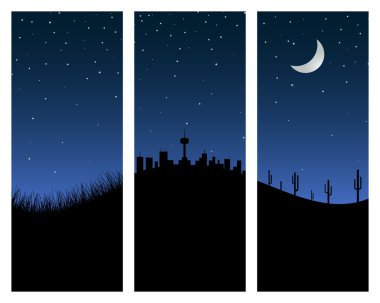 night sky clipart