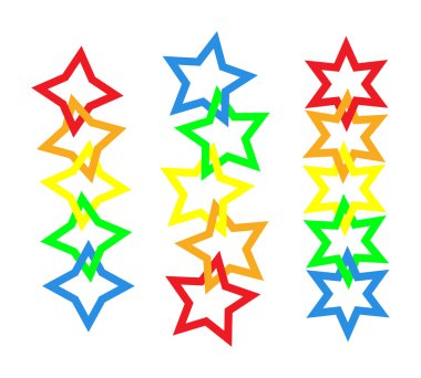 Star chains clipart