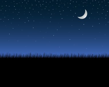 Night sky clipart