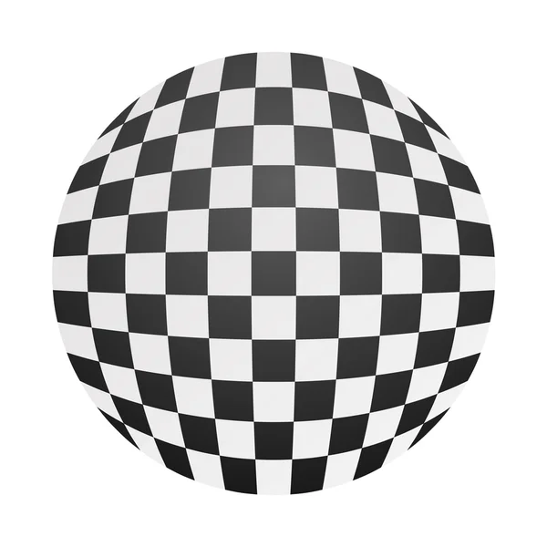 Satranç tahtası topu — Stok Vektör