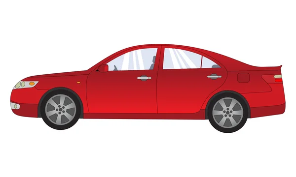 Швидко червоний автомобіль — стоковий вектор