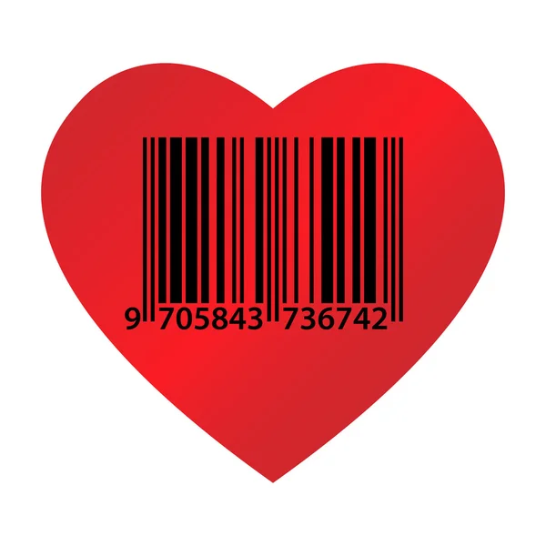 Código del corazón — Vector de stock