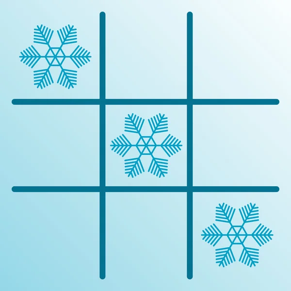 Gomoku snowflakes — Stock Vector