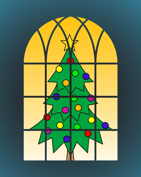 Christmas tree — Stock Vector