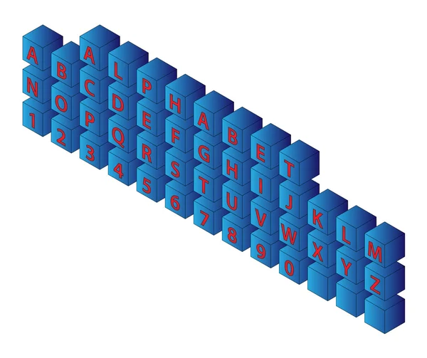 Cubes alphabétiques — Image vectorielle