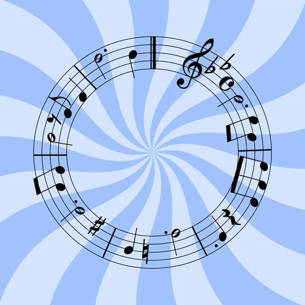 Circular music — Stock Vector