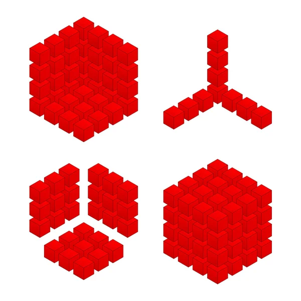 Formes rouges — Image vectorielle