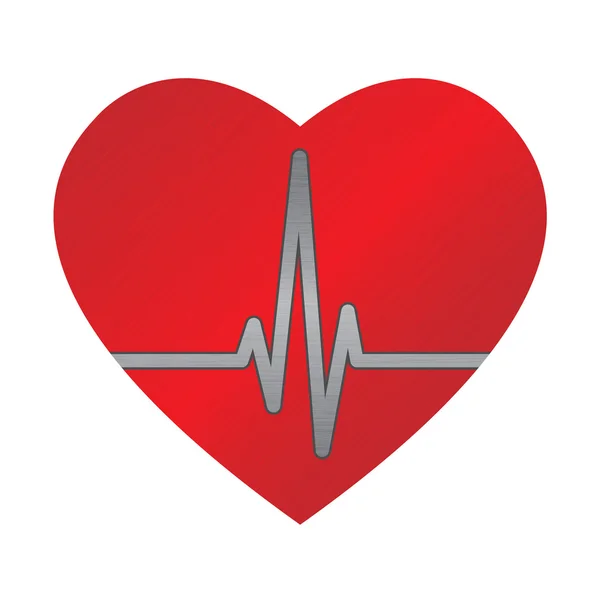 Stock vector Ecg heart