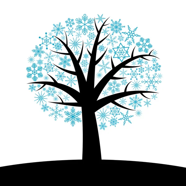 겨울 나무 — 스톡 벡터