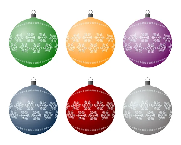 Christmas bulbs — Stock Vector