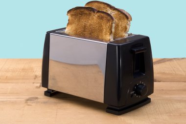 Toaster ready with toast clipart