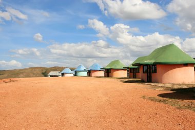 Camp near mountain Roraima clipart