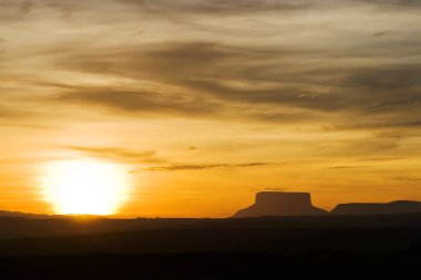 Sunset at Gran Sabana clipart